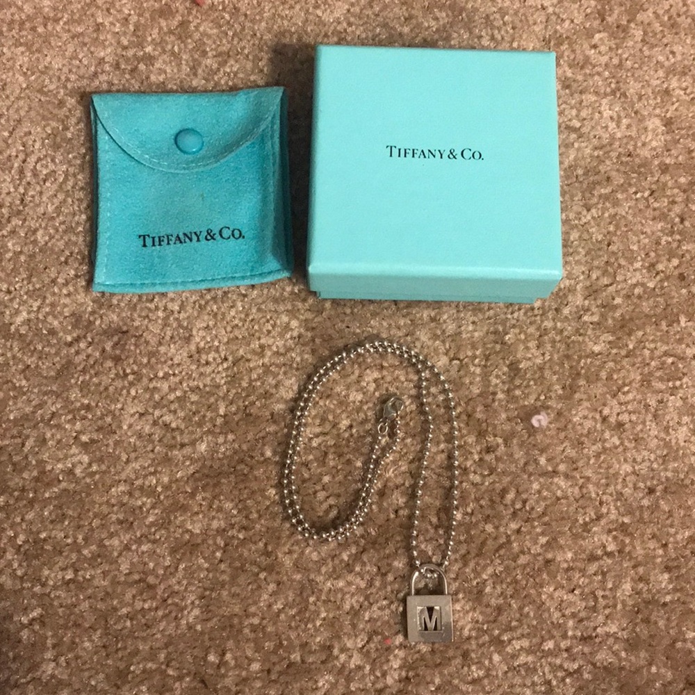 Tiffany and Co. “M” Letter Necklace
